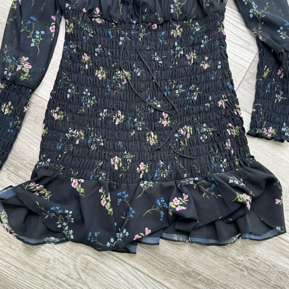 FOR LOVE & LEMONS Floral Mini Dress Dixon Size L - Picture 5 of 12